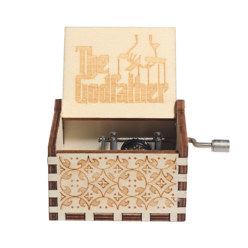 2022 Carillon in legno Jurassic Park all'ingrosso Un sacco di temi Buon Natale My Heart Will Go On Queen Compleanno Regalo di Halloween - Gufetto Brand
