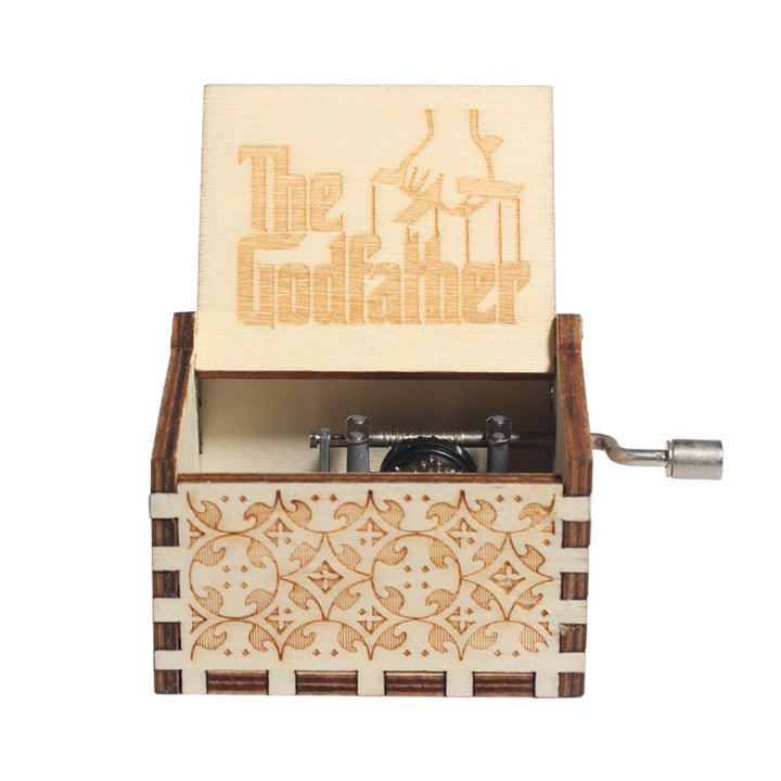 2022 Carillon in legno Jurassic Park all'ingrosso Un sacco di temi Buon Natale My Heart Will Go On Queen Compleanno Regalo di Halloween - Gufetto Brand