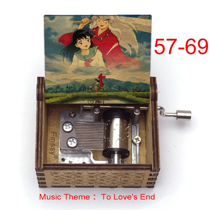 Carillon Tema musicale alla fine dell'amore anime inuyasha KAGOME Kikyo Sesshomaru Stampa carillon in legno bambini ragazzi ragazze regalo Caixa De Musica - Gufetto Brand