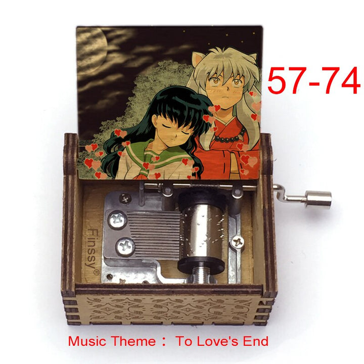 Carillon Tema musicale alla fine dell'amore anime inuyasha KAGOME Kikyo Sesshomaru Stampa carillon in legno bambini ragazzi ragazze regalo Caixa De Musica - Gufetto Brand