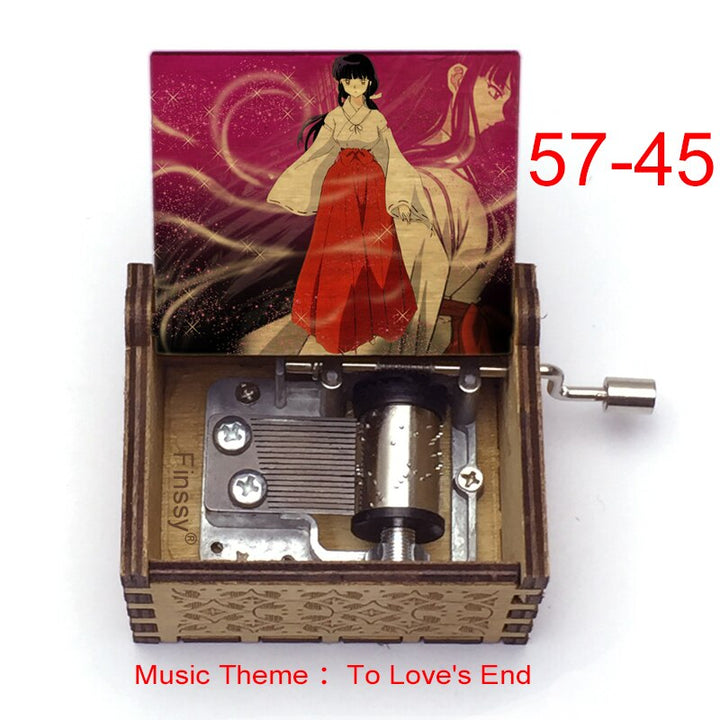 Carillon Tema musicale alla fine dell'amore anime inuyasha KAGOME Kikyo Sesshomaru Stampa carillon in legno bambini ragazzi ragazze regalo Caixa De Musica - Gufetto Brand