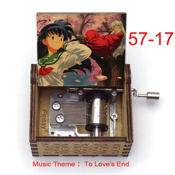 Carillon Tema musicale alla fine dell'amore anime inuyasha KAGOME Kikyo Sesshomaru Stampa carillon in legno bambini ragazzi ragazze regalo Caixa De Musica - Gufetto Brand