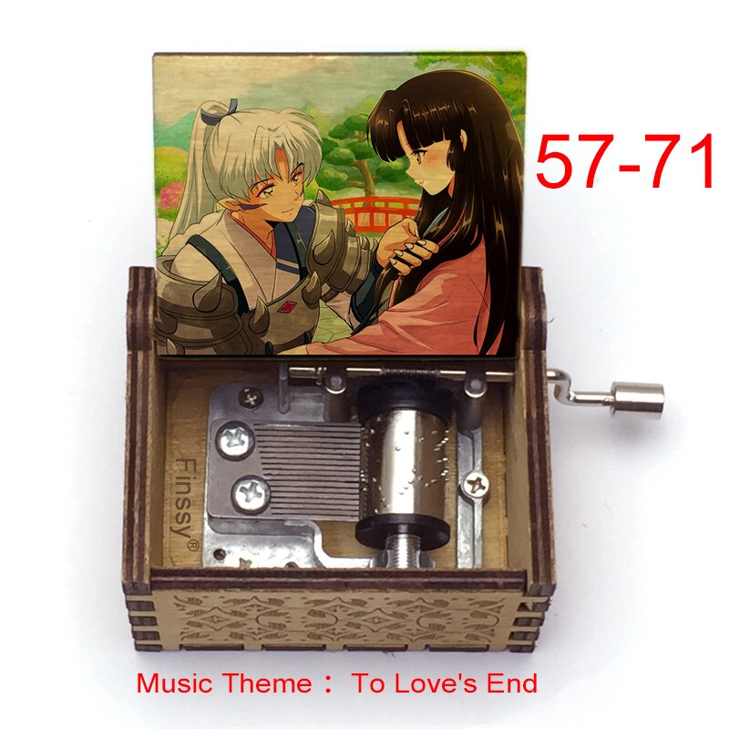 Carillon Tema musicale alla fine dell'amore anime inuyasha KAGOME Kikyo Sesshomaru Stampa carillon in legno bambini ragazzi ragazze regalo Caixa De Musica - Gufetto Brand