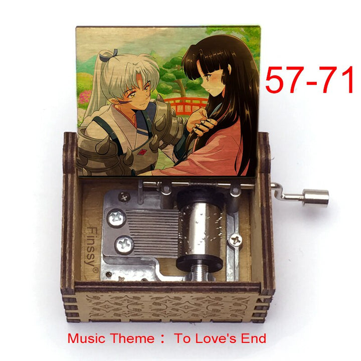 Carillon Tema musicale alla fine dell'amore anime inuyasha KAGOME Kikyo Sesshomaru Stampa carillon in legno bambini ragazzi ragazze regalo Caixa De Musica - Gufetto Brand