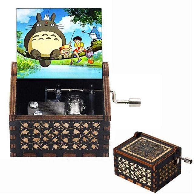 Attacking Giants Stationed Corps Music Box Bianco Blu Nero Legno You're My Sunshine The Godfather Musica Tema Regalo di compleanno - Gufetto Brand