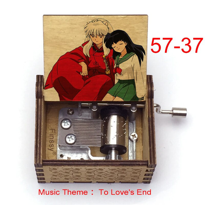 Carillon Tema musicale alla fine dell'amore anime inuyasha KAGOME Kikyo Sesshomaru Stampa carillon in legno bambini ragazzi ragazze regalo Caixa De Musica - Gufetto Brand