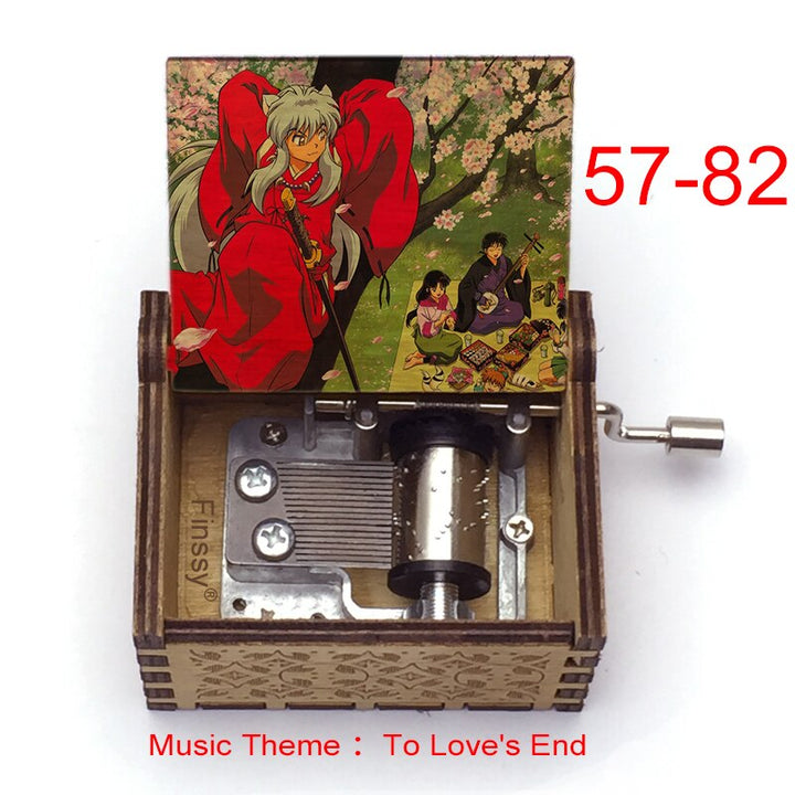 Carillon Tema musicale alla fine dell'amore anime inuyasha KAGOME Kikyo Sesshomaru Stampa carillon in legno bambini ragazzi ragazze regalo Caixa De Musica - Gufetto Brand
