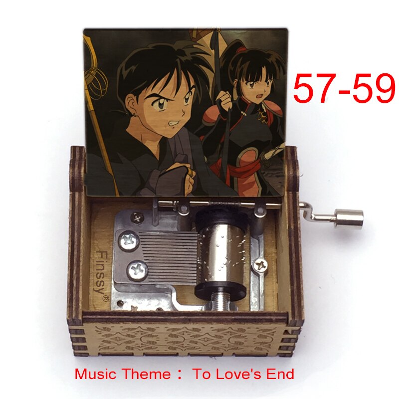 Carillon Tema musicale alla fine dell'amore anime inuyasha KAGOME Kikyo Sesshomaru Stampa carillon in legno bambini ragazzi ragazze regalo Caixa De Musica - Gufetto Brand