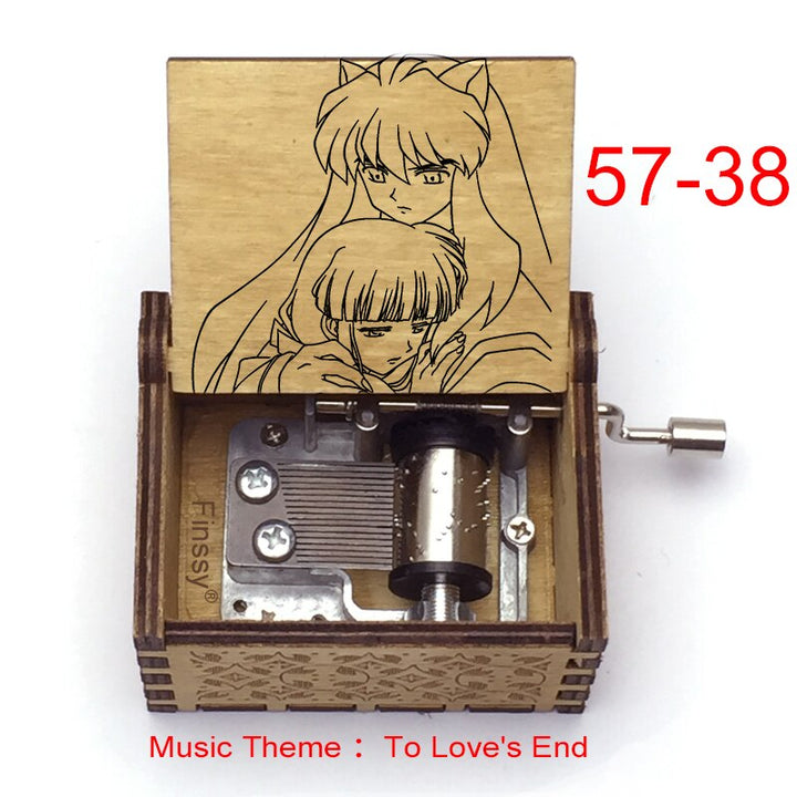 Carillon Tema musicale alla fine dell'amore anime inuyasha KAGOME Kikyo Sesshomaru Stampa carillon in legno bambini ragazzi ragazze regalo Caixa De Musica - Gufetto Brand