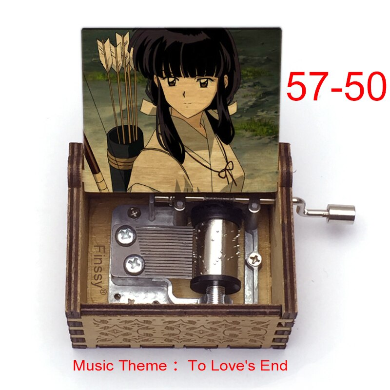 Carillon Tema musicale alla fine dell'amore anime inuyasha KAGOME Kikyo Sesshomaru Stampa carillon in legno bambini ragazzi ragazze regalo Caixa De Musica - Gufetto Brand