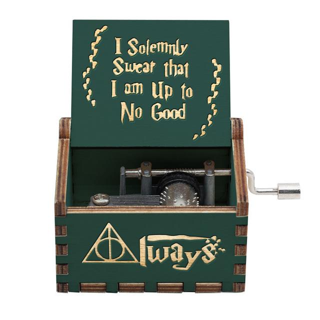 Attacking Giants Stationed Corps Music Box Bianco Blu Nero Legno You're My Sunshine The Godfather Musica Tema Regalo di compleanno - Gufetto Brand