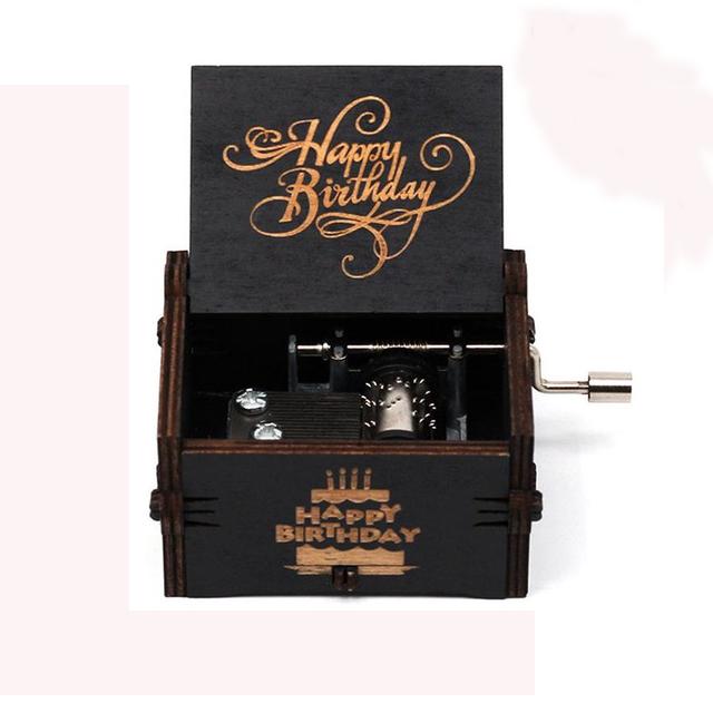 Attacking Giants Stationed Corps Music Box Bianco Blu Nero Legno You're My Sunshine The Godfather Musica Tema Regalo di compleanno - Gufetto Brand