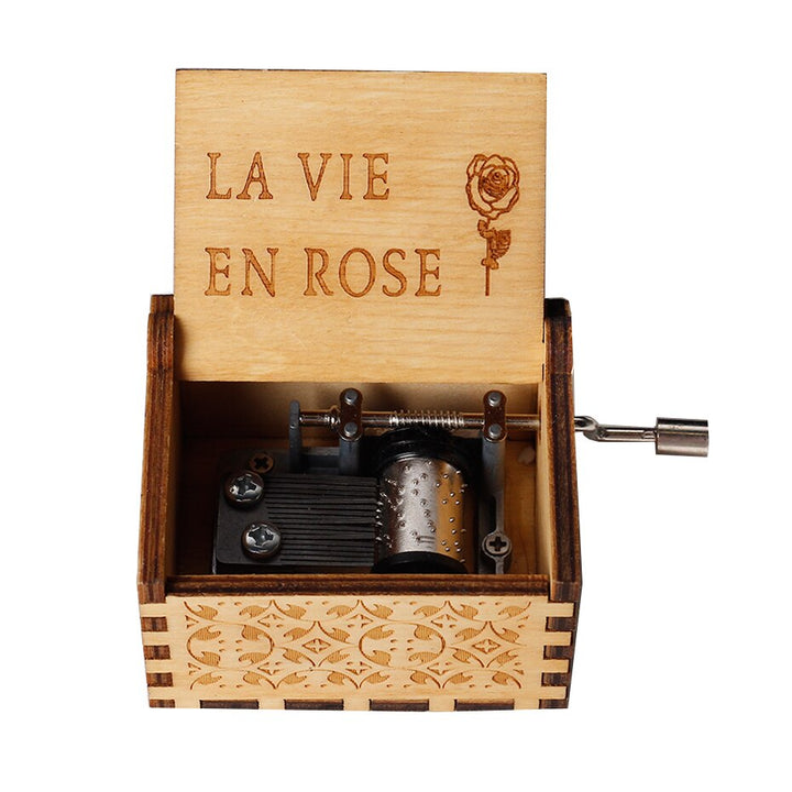 Carillon Queen a manovella in legno caldo Tema Bohemian Rhapsody Love Dad Love Mom You Are Our Sunshine compleanno Regalo di Natale - Gufetto Brand