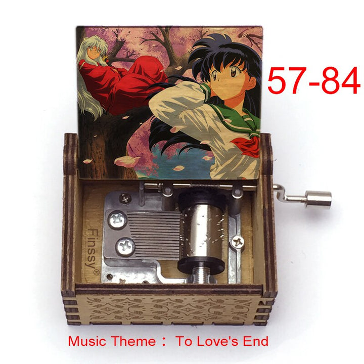 Carillon Tema musicale alla fine dell'amore anime inuyasha KAGOME Kikyo Sesshomaru Stampa carillon in legno bambini ragazzi ragazze regalo Caixa De Musica - Gufetto Brand