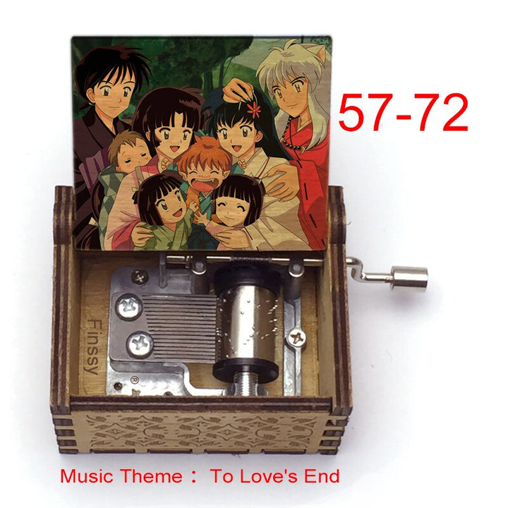 Carillon Tema musicale alla fine dell'amore anime inuyasha KAGOME Kikyo Sesshomaru Stampa carillon in legno bambini ragazzi ragazze regalo Caixa De Musica - Gufetto Brand