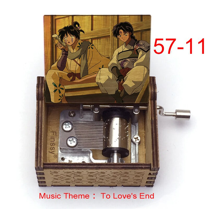 Carillon Tema musicale alla fine dell'amore anime inuyasha KAGOME Kikyo Sesshomaru Stampa carillon in legno bambini ragazzi ragazze regalo Caixa De Musica - Gufetto Brand