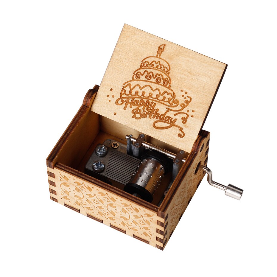 Dragon Ball Carillon a manovella in legno Davy Jones Musik Cajas De Musica Snowball Jack Sparrow Regalo di Natale - Gufetto Brand