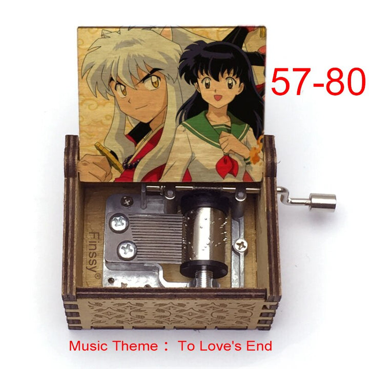 Carillon Tema musicale alla fine dell'amore anime inuyasha KAGOME Kikyo Sesshomaru Stampa carillon in legno bambini ragazzi ragazze regalo Caixa De Musica - Gufetto Brand