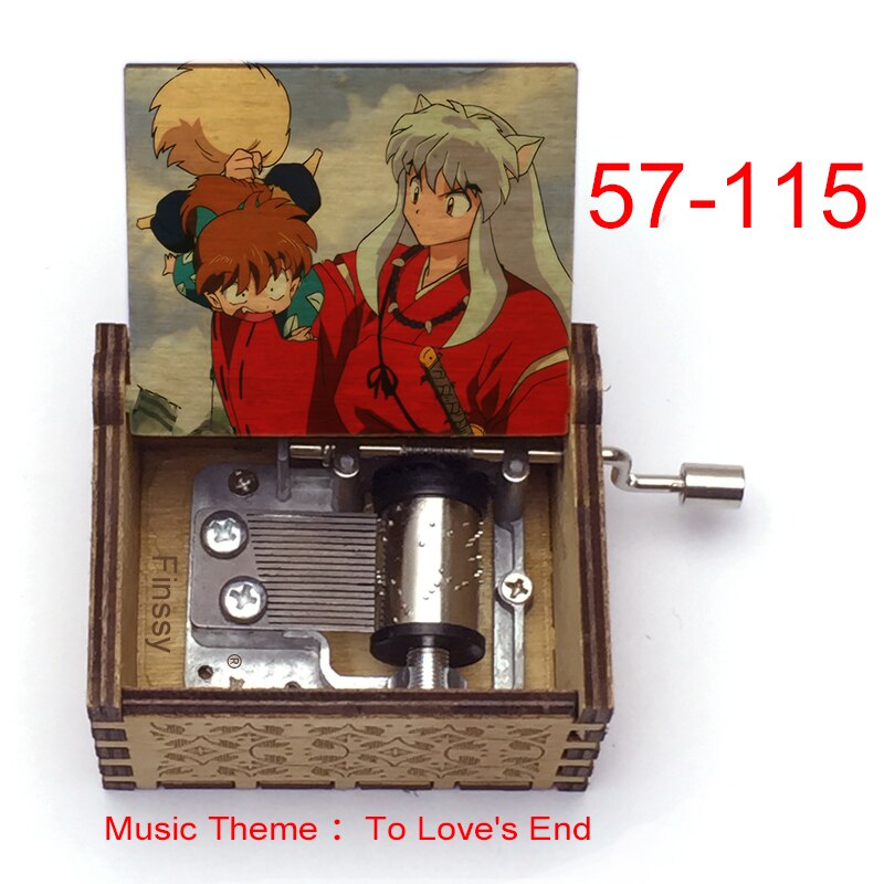 Carillon Tema musicale alla fine dell'amore anime inuyasha KAGOME Kikyo Sesshomaru Stampa carillon in legno bambini ragazzi ragazze regalo Caixa De Musica - Gufetto Brand
