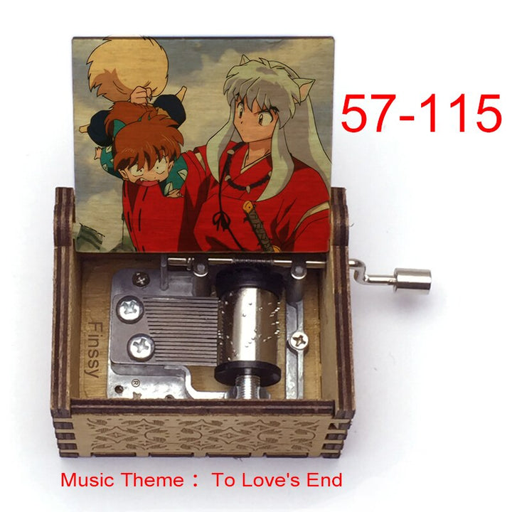 Carillon Tema musicale alla fine dell'amore anime inuyasha KAGOME Kikyo Sesshomaru Stampa carillon in legno bambini ragazzi ragazze regalo Caixa De Musica - Gufetto Brand