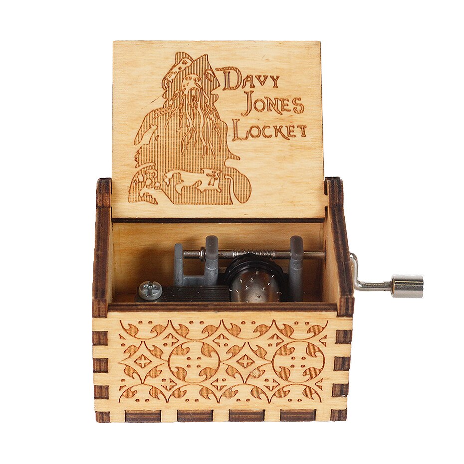 Dragon Ball Carillon a manovella in legno Davy Jones Musik Cajas De Musica Snowball Jack Sparrow Regalo di Natale - Gufetto Brand