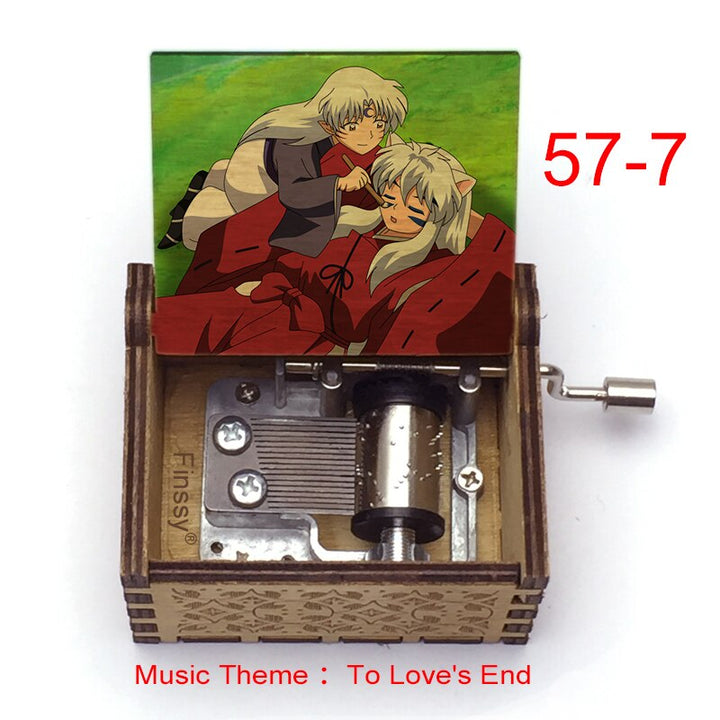 Carillon Tema musicale alla fine dell'amore anime inuyasha KAGOME Kikyo Sesshomaru Stampa carillon in legno bambini ragazzi ragazze regalo Caixa De Musica - Gufetto Brand
