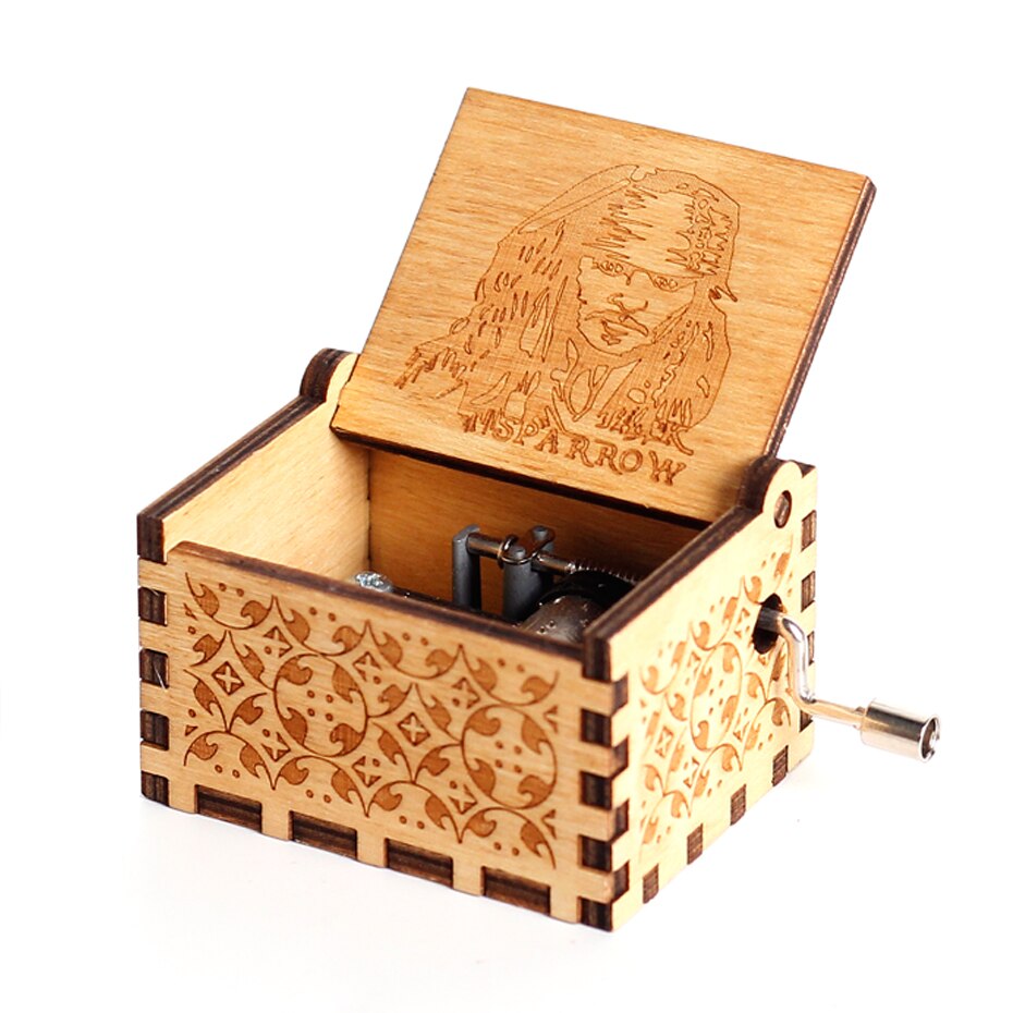 Carillon Queen a manovella in legno caldo Tema Bohemian Rhapsody Love Dad Love Mom You Are Our Sunshine compleanno Regalo di Natale - Gufetto Brand