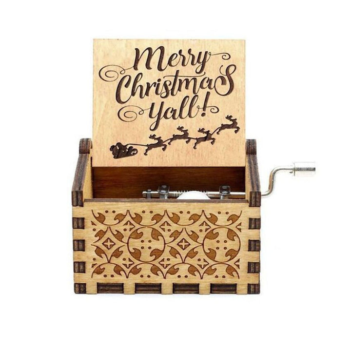 NOVITÀ Music Box QUEEN Un sacco di stili Tema di buon Natale Mano di legno Natale Compleanno Regalo di San Valentino Regalo di Capodanno - Gufetto Brand