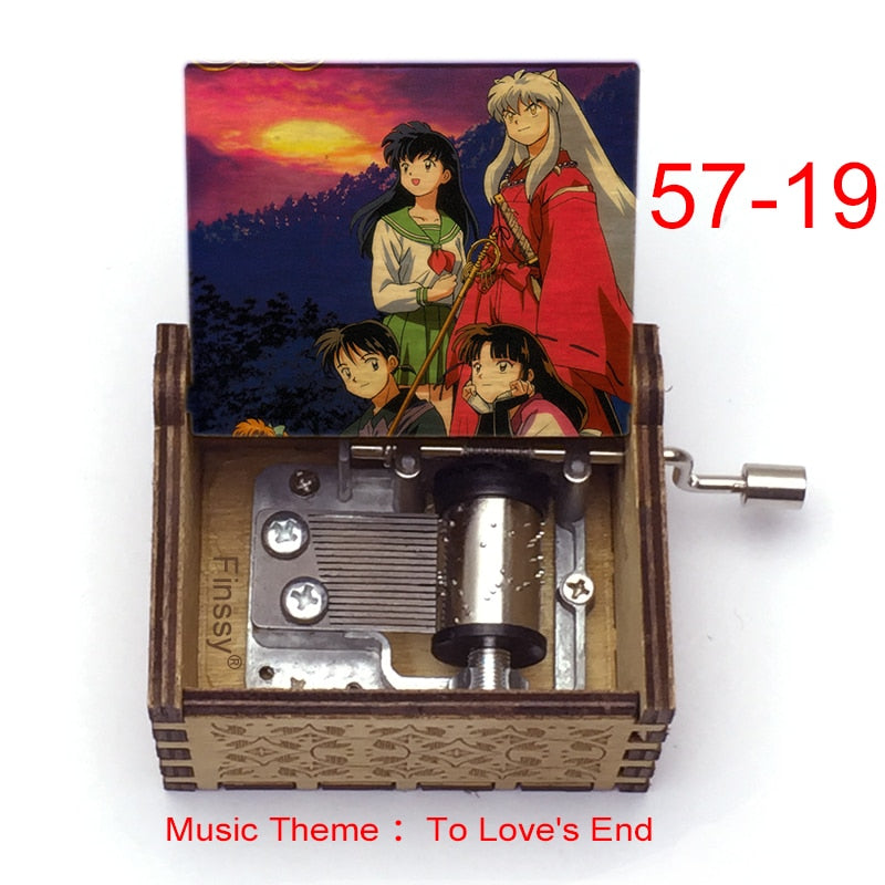 Carillon Tema musicale alla fine dell'amore anime inuyasha KAGOME Kikyo Sesshomaru Stampa carillon in legno bambini ragazzi ragazze regalo Caixa De Musica - Gufetto Brand