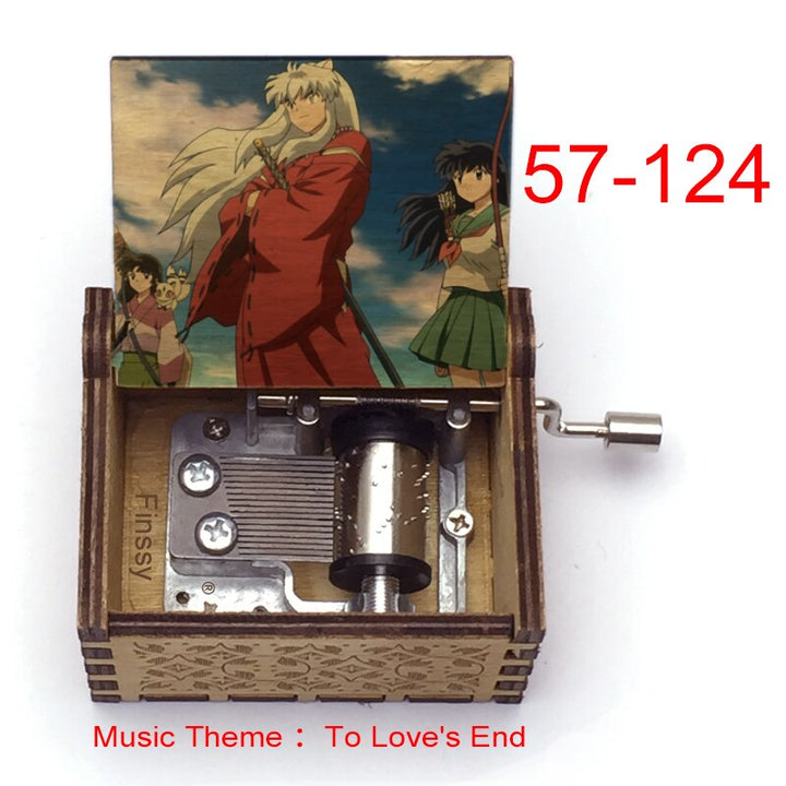 Carillon Tema musicale alla fine dell'amore anime inuyasha KAGOME Kikyo Sesshomaru Stampa carillon in legno bambini ragazzi ragazze regalo Caixa De Musica - Gufetto Brand