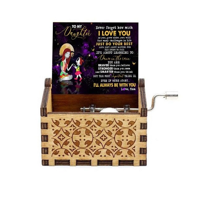 NOVITÀ Music Box QUEEN Un sacco di stili Tema di buon Natale Mano di legno Natale Compleanno Regalo di San Valentino Regalo di Capodanno - Gufetto Brand