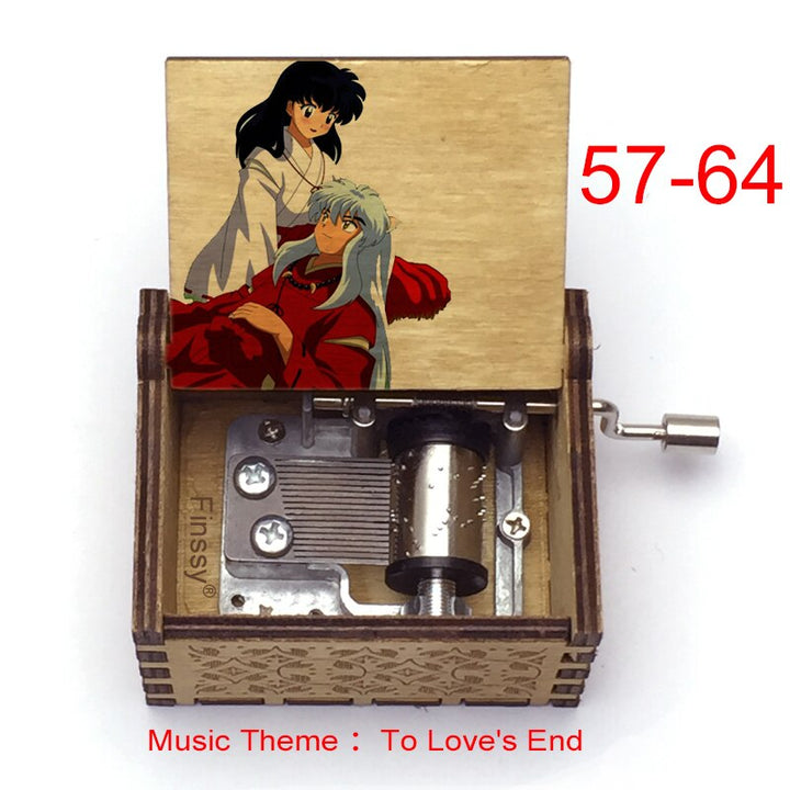 Carillon Tema musicale alla fine dell'amore anime inuyasha KAGOME Kikyo Sesshomaru Stampa carillon in legno bambini ragazzi ragazze regalo Caixa De Musica - Gufetto Brand