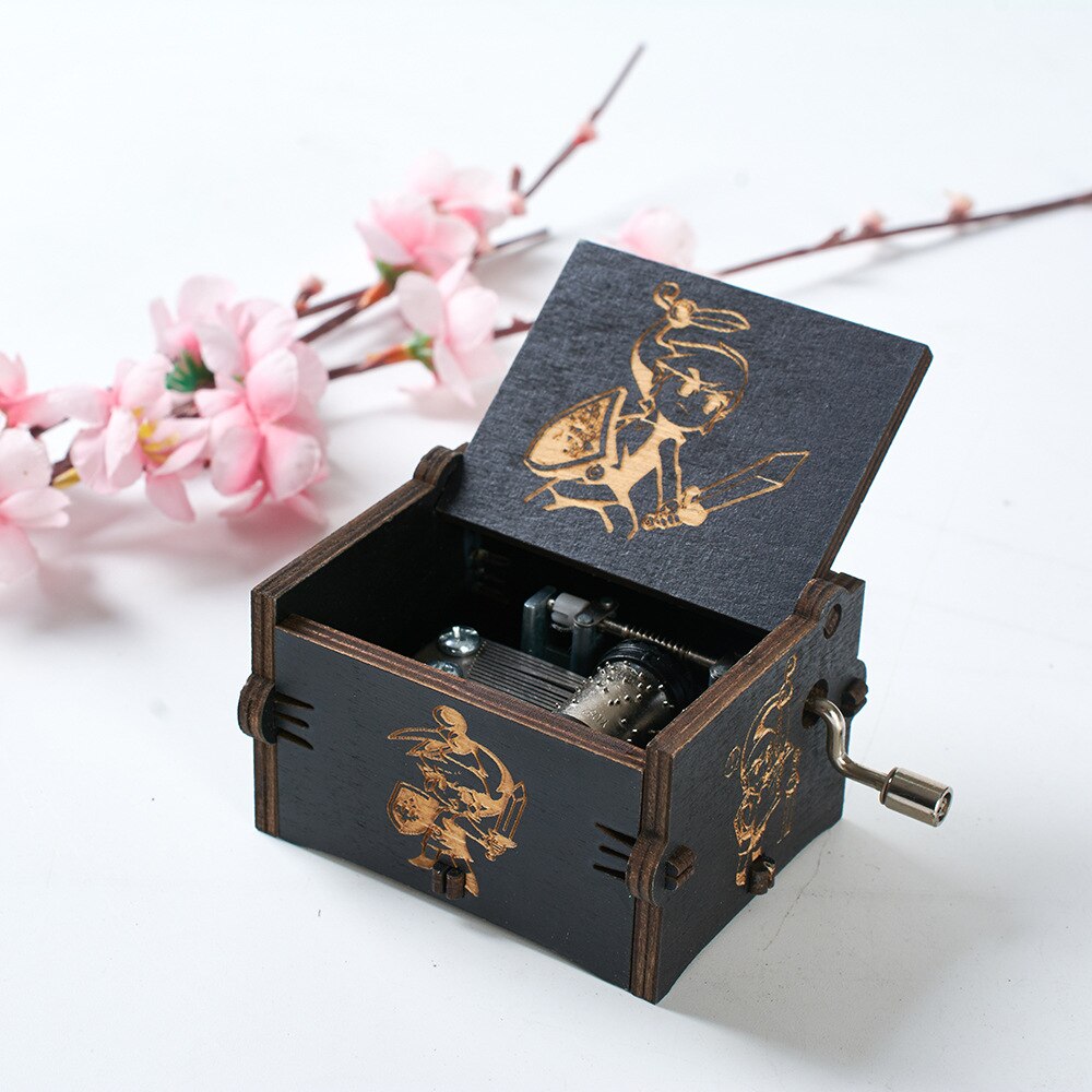 Tema Game Link Inciso a mano Carillon in legno Artigianato Cosplay - Gufetto Brand