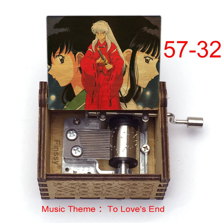 Carillon Tema musicale alla fine dell'amore anime inuyasha KAGOME Kikyo Sesshomaru Stampa carillon in legno bambini ragazzi ragazze regalo Caixa De Musica - Gufetto Brand
