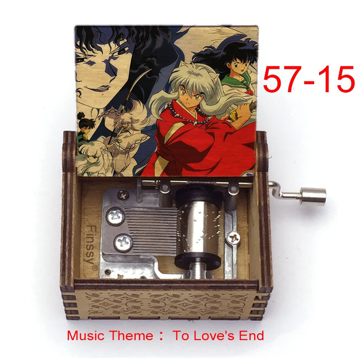Carillon Tema musicale alla fine dell'amore anime inuyasha KAGOME Kikyo Sesshomaru Stampa carillon in legno bambini ragazzi ragazze regalo Caixa De Musica - Gufetto Brand