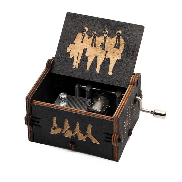 Carillon a manovella in legno intagliato Buon compleanno Regali di Natale Regali di Halloween Souvenir per bambini Fidanzata - Gufetto Brand