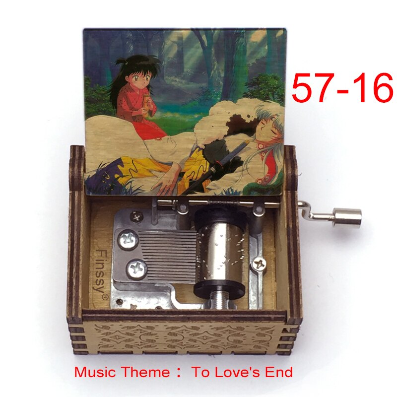 Carillon Tema musicale alla fine dell'amore anime inuyasha KAGOME Kikyo Sesshomaru Stampa carillon in legno bambini ragazzi ragazze regalo Caixa De Musica - Gufetto Brand