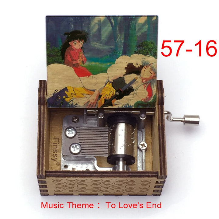 Carillon Tema musicale alla fine dell'amore anime inuyasha KAGOME Kikyo Sesshomaru Stampa carillon in legno bambini ragazzi ragazze regalo Caixa De Musica - Gufetto Brand