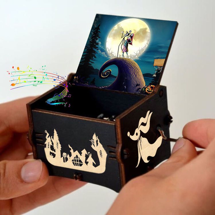 NOVITÀ Music Box QUEEN Un sacco di stili Tema di buon Natale Mano di legno Natale Compleanno Regalo di San Valentino Regalo di Capodanno - Gufetto Brand