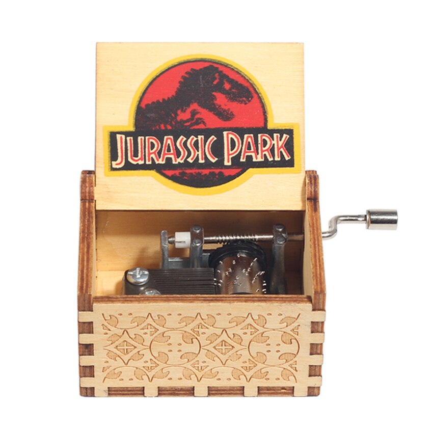 2022 Carillon in legno Jurassic Park all'ingrosso Un sacco di temi Buon Natale My Heart Will Go On Queen Compleanno Regalo di Halloween - Gufetto Brand