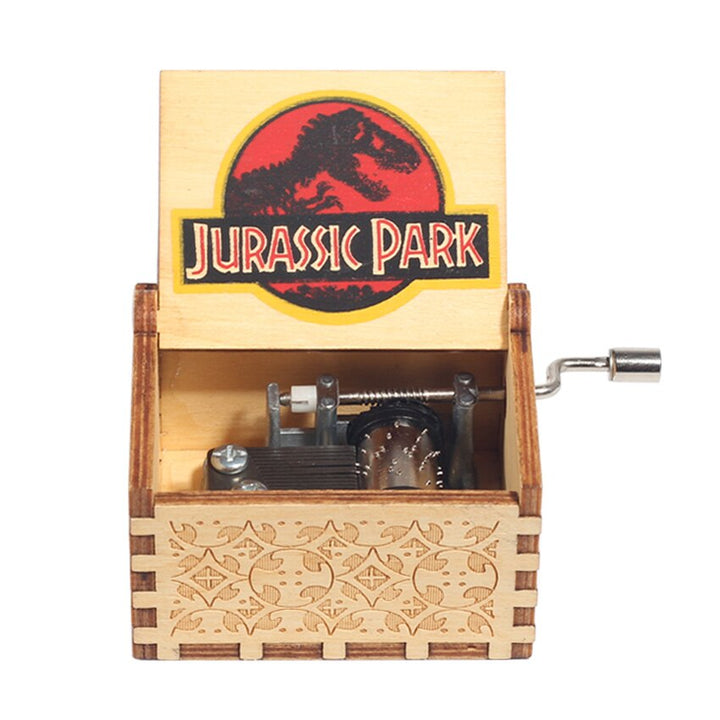 2022 Carillon in legno Jurassic Park all'ingrosso Un sacco di temi Buon Natale My Heart Will Go On Queen Compleanno Regalo di Halloween - Gufetto Brand
