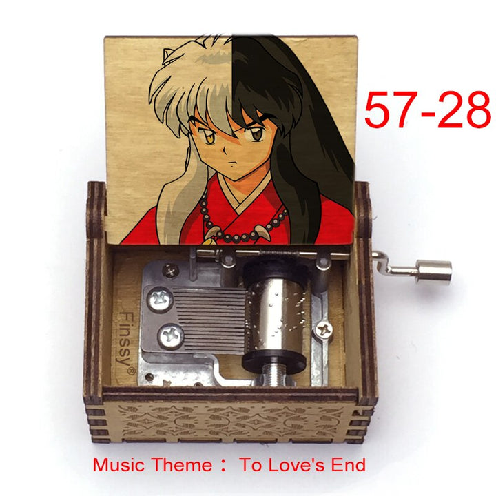 Carillon Tema musicale alla fine dell'amore anime inuyasha KAGOME Kikyo Sesshomaru Stampa carillon in legno bambini ragazzi ragazze regalo Caixa De Musica - Gufetto Brand