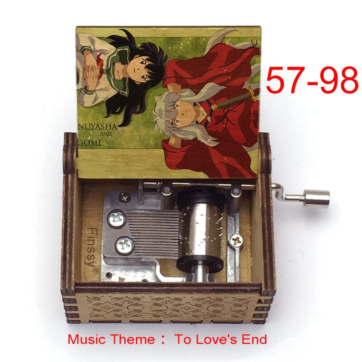 Carillon Tema musicale alla fine dell'amore anime inuyasha KAGOME Kikyo Sesshomaru Stampa carillon in legno bambini ragazzi ragazze regalo Caixa De Musica - Gufetto Brand