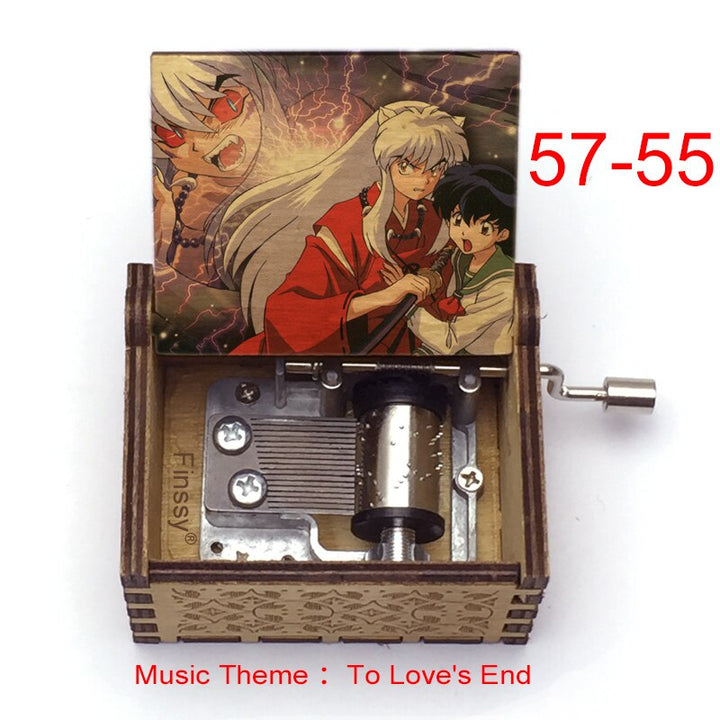 Carillon Tema musicale alla fine dell'amore anime inuyasha KAGOME Kikyo Sesshomaru Stampa carillon in legno bambini ragazzi ragazze regalo Caixa De Musica - Gufetto Brand