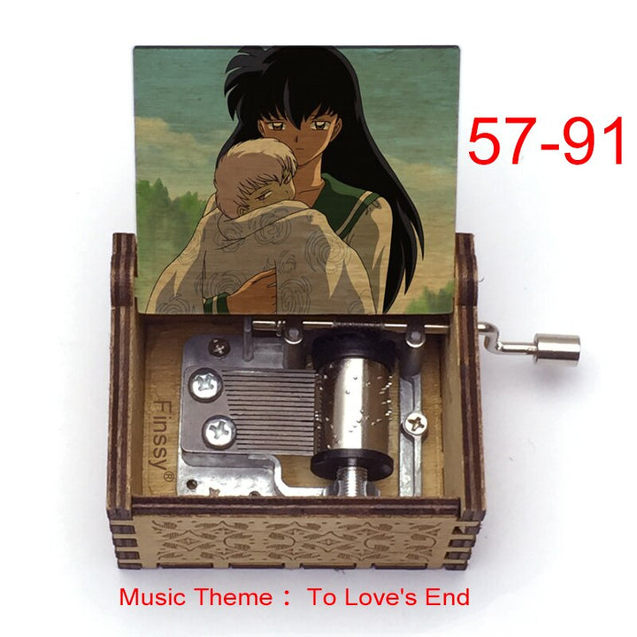 Carillon Tema musicale alla fine dell'amore anime inuyasha KAGOME Kikyo Sesshomaru Stampa carillon in legno bambini ragazzi ragazze regalo Caixa De Musica - Gufetto Brand