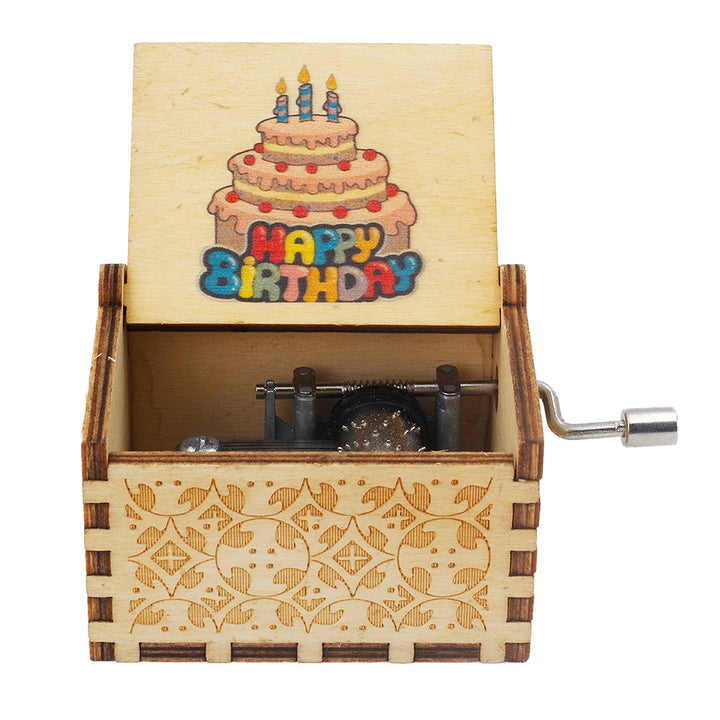 Carillon Queen a manovella in legno caldo Tema Bohemian Rhapsody Love Dad Love Mom You Are Our Sunshine compleanno Regalo di Natale - Gufetto Brand