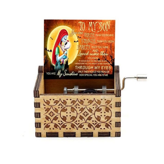NOVITÀ Music Box QUEEN Un sacco di stili Tema di buon Natale Mano di legno Natale Compleanno Regalo di San Valentino Regalo di Capodanno - Gufetto Brand