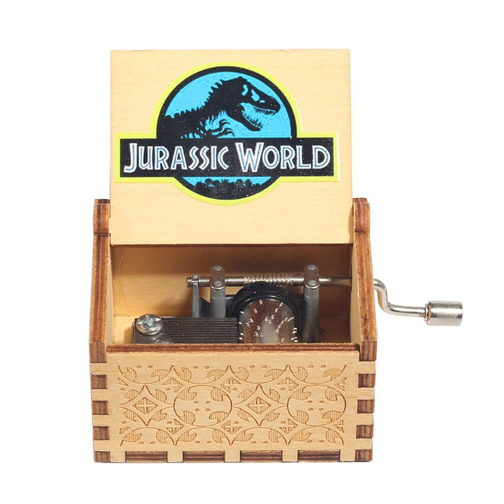 2022 Carillon in legno Jurassic Park all'ingrosso Un sacco di temi Buon Natale My Heart Will Go On Queen Compleanno Regalo di Halloween - Gufetto Brand