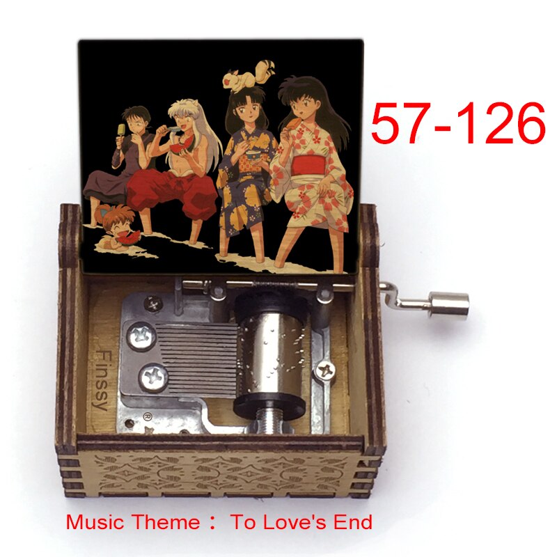 Carillon Tema musicale alla fine dell'amore anime inuyasha KAGOME Kikyo Sesshomaru Stampa carillon in legno bambini ragazzi ragazze regalo Caixa De Musica - Gufetto Brand
