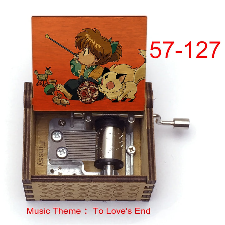 Carillon Tema musicale alla fine dell'amore anime inuyasha KAGOME Kikyo Sesshomaru Stampa carillon in legno bambini ragazzi ragazze regalo Caixa De Musica - Gufetto Brand